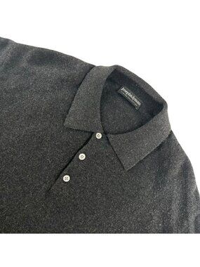 Joseph & Lyman Men's Wool Blend Collard Button Sweater Gray • Medium